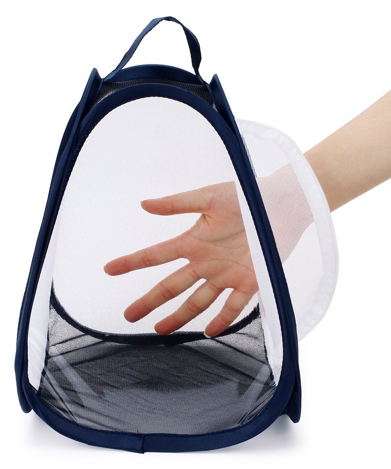 RESTCLOUD Mini Butterfly Habitat, Insect Mesh Cage, Bug Terrarium Pop Up 7.5" x 11" Tall - Image 5